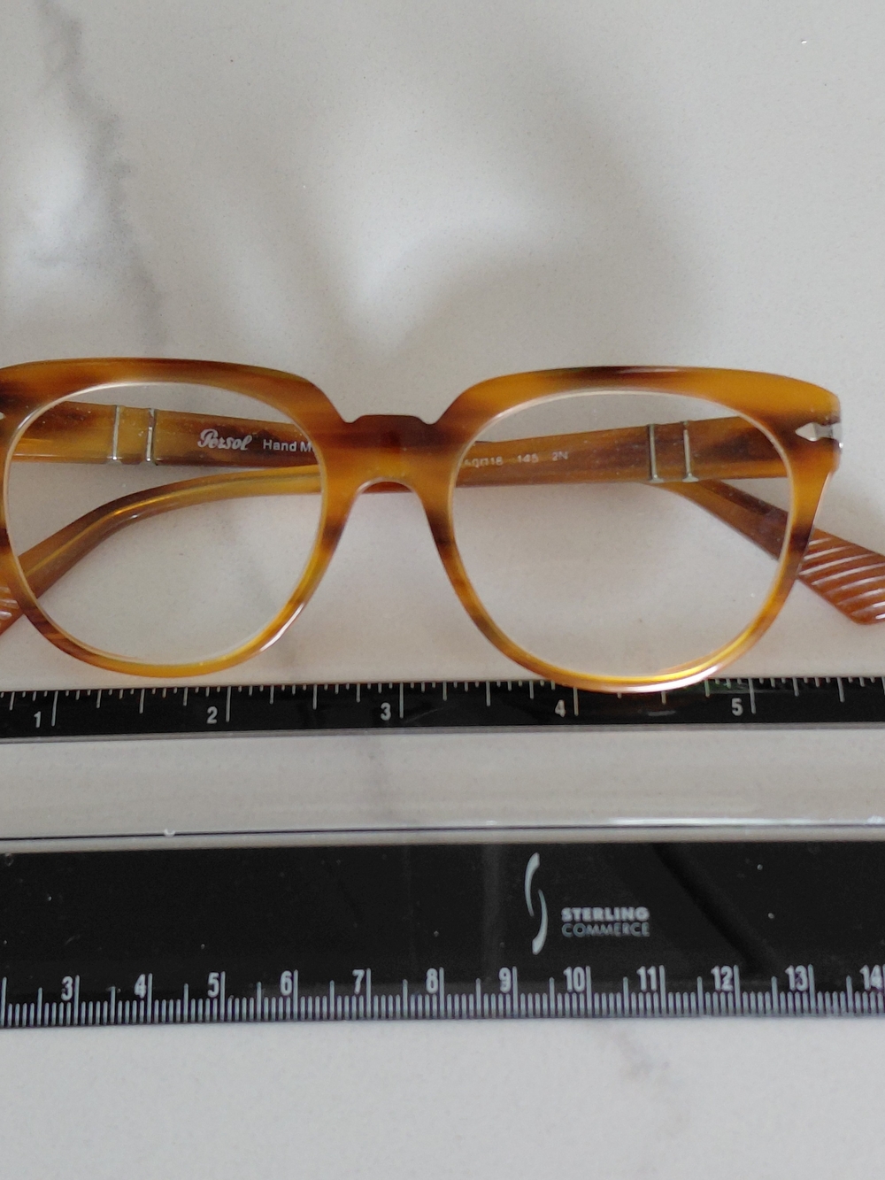 Persol Men’s Tortoiseshell Optical Glasses - Amber Brown